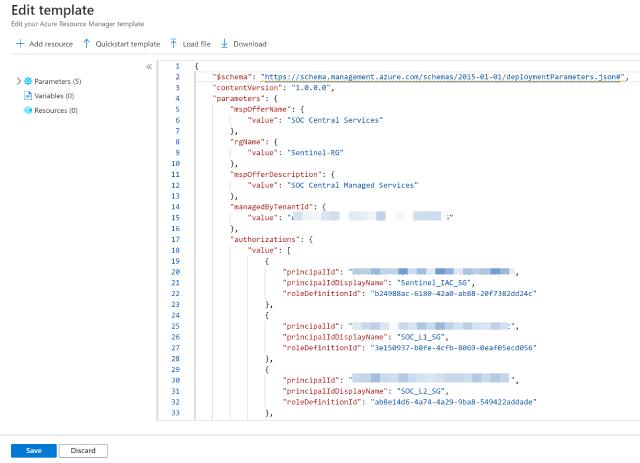 Editing the parameters Editing the parameters