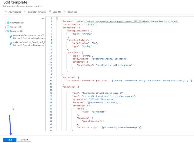 Editing the template Editing the template