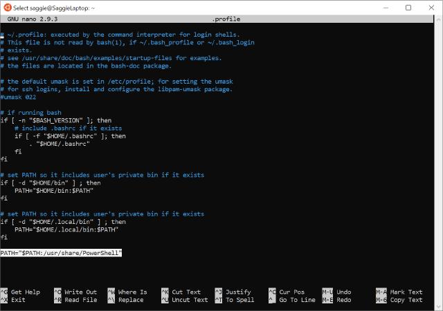 Adding PowerShell folder to our environmental path