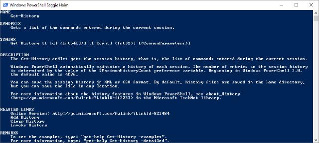 PowerShell History PowerShell History